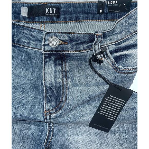 NWT Kut From The Kloth Gidget Fray Shorts Size 6 - Picture 6 of 9